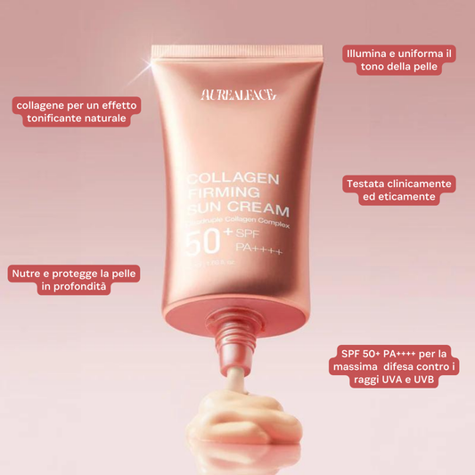 Crème solaire au collagène
